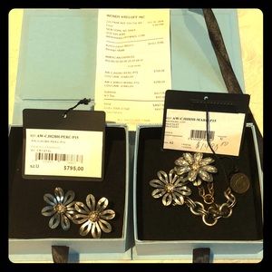 Lanvin earrings and bracelet set
